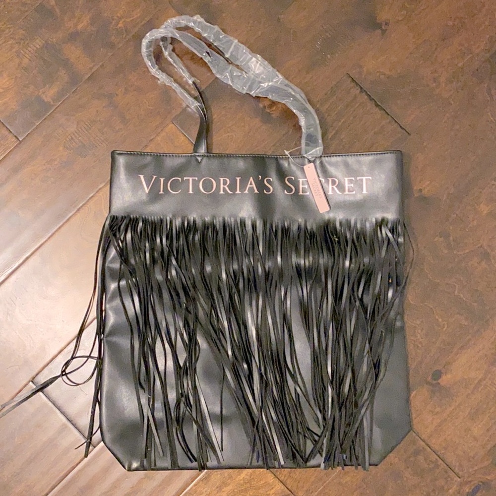 NWT Victoria’s Secret large fringe tote bag